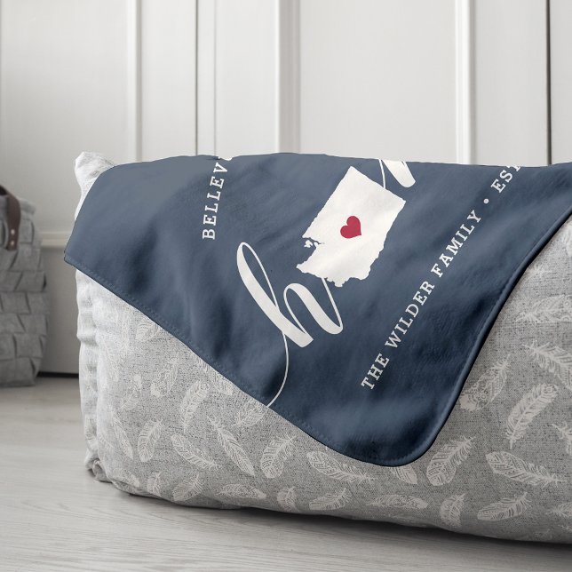 Manta Sherpa Estado de Washington Home Personalizado (Subido por el creador)
