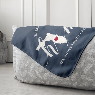 Manta Sherpa Estado del hogar de Florida personalizado
