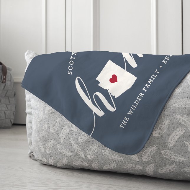 Manta Sherpa Estado residencial personalizado de Arizona (Subido por el creador)