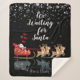 Manta Sherpa ¡Estamos esperando a Santa Ho! ¡Ho! ¡Ho! Vacacione