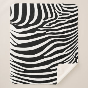 Manta Sherpa Estampado animal zebra