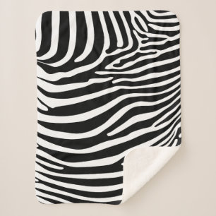 Manta Sherpa Estampado animal zebra