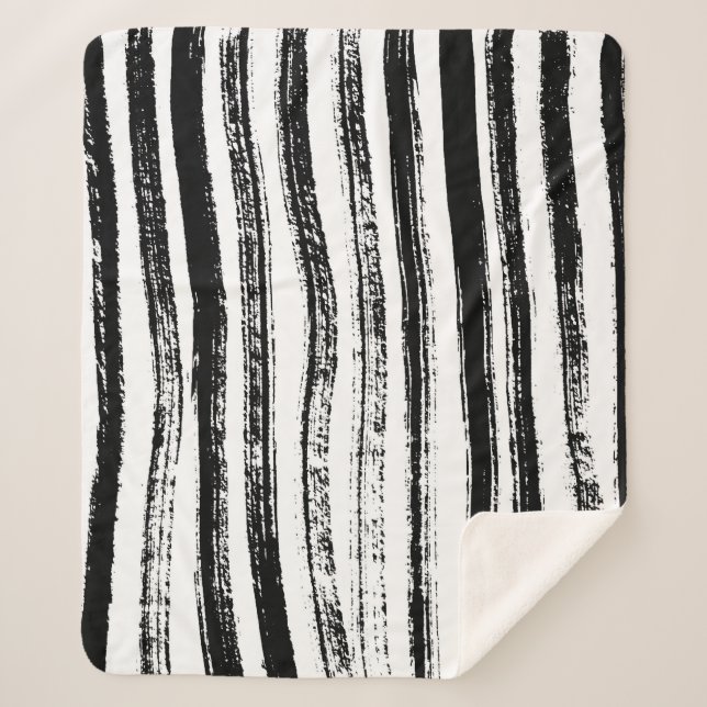 Manta Sherpa Estampado de Cebra (Anverso)