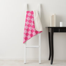 Estampado de cuadros rosados