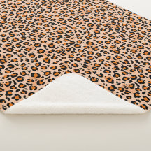 Estampado de leopardo naranja y marrón