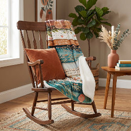 Manta Sherpa estampados mezclados shabby chic