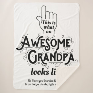 Manta Sherpa Éste es un qué abuelo impresionante parece