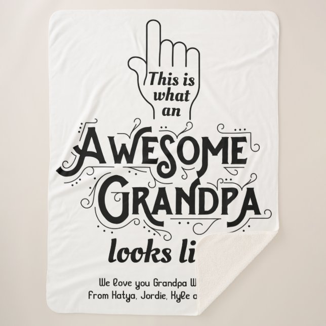 Manta Sherpa Éste es un qué abuelo impresionante parece (Anverso)