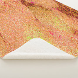 Manta Sherpa Estilo de cuero arrugado con pintura desgastada, s