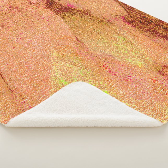 Manta Sherpa Estilo de cuero arrugado con pintura desgastada, s (3/4)