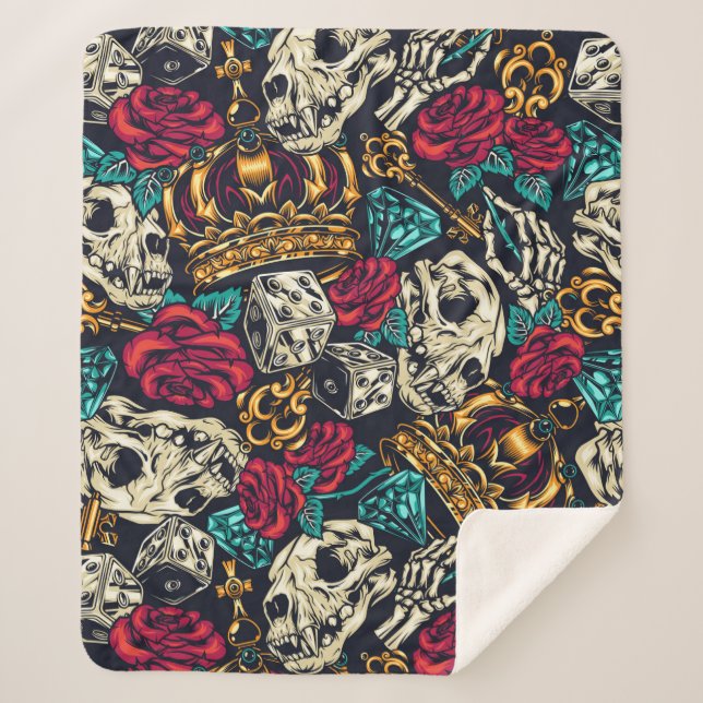 Manta Sherpa Estilo de vida retro (Anverso)