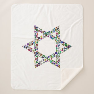 Manta Sherpa Estrella de David