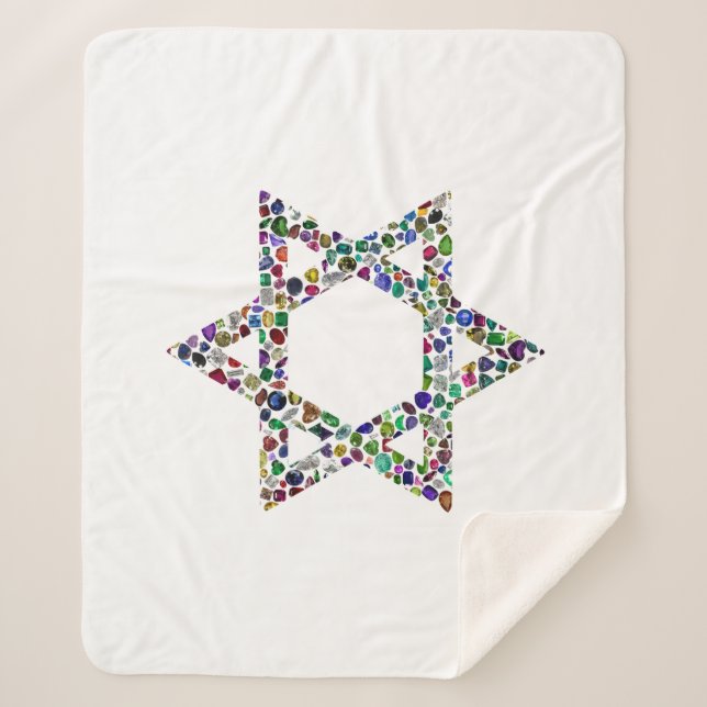 Manta Sherpa Estrella de David (Anverso)