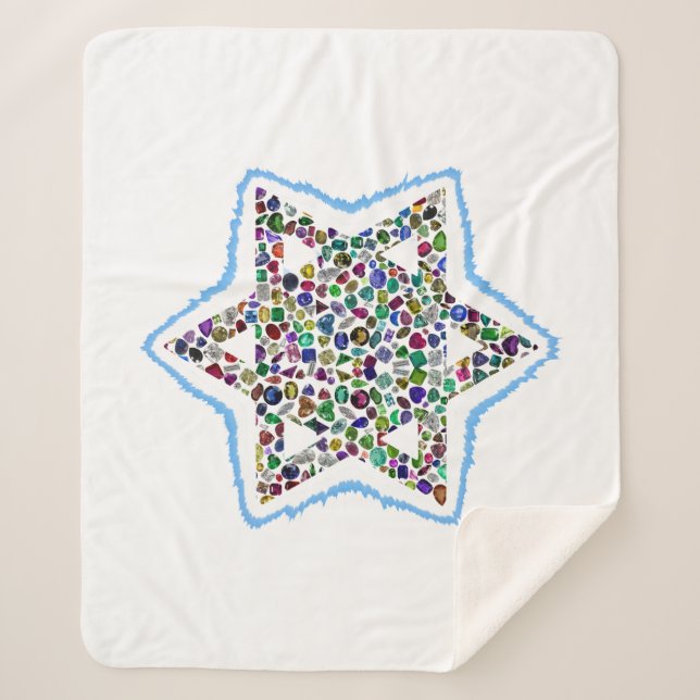 Manta Sherpa Estrella de David (Anverso)