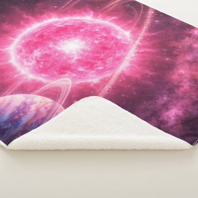 Manta Sherpa Estrella rosa con dos planetas en órbita (3/4)