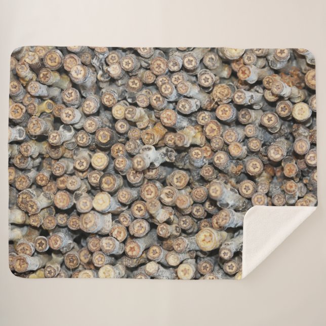 Manta Sherpa Estrellas a lo largo de los árboles de madera de a (Anverso (horizontal))