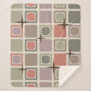 Manta Sherpa Estrellas modernas de mediados de siglo Estrellas 