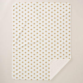 Manta Sherpa Estrellas Ombre de Oro de moda