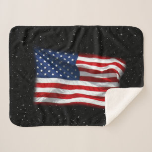 Manta Sherpa Estrellas y bandas Bandera Patriótica Estadouniden