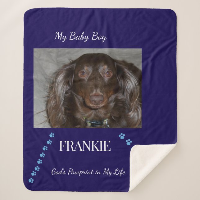 Manta Sherpa Everyday Pawprint Keepsake (Anverso)