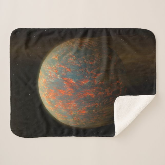 Manta Sherpa Exoplanet 55 Cancri E Y Su Superficie Molten (Anverso (horizontal))