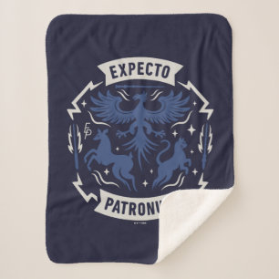 Manta Sherpa Expecto Patronum Gráfica Silueta Vintage