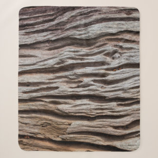Manta Sherpa Extraordinario textualmente de madera de época, de