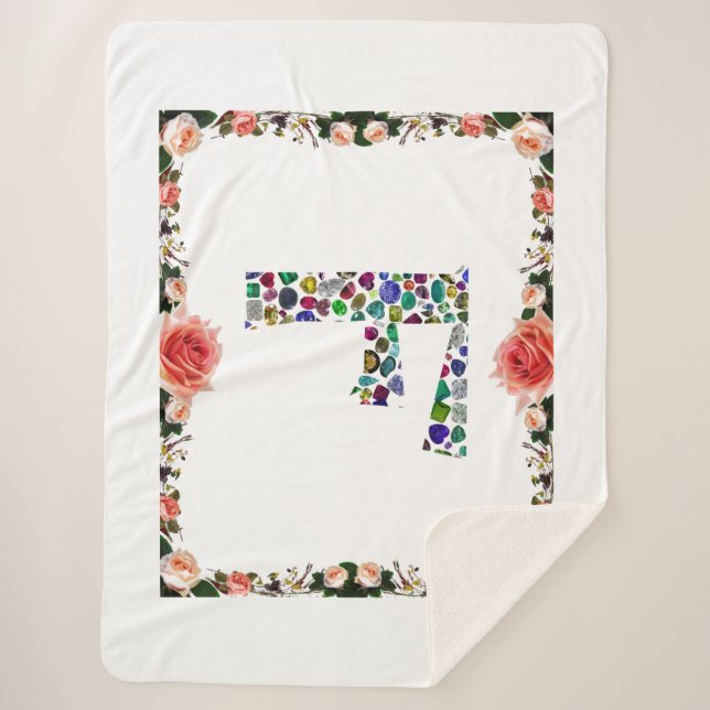 Manta Sherpa F Monograma (Anverso)