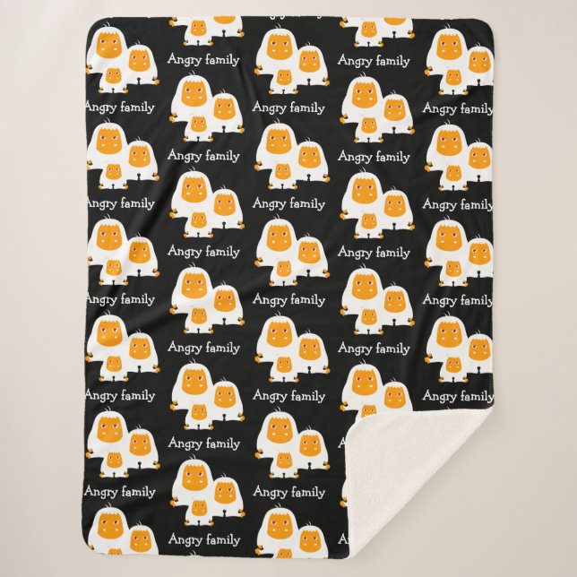 Manta Sherpa Familia furiosa Monos diseñan T-Shirt Bath Mat (Anverso)
