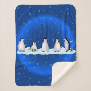 Manta Sherpa Familia Penguin