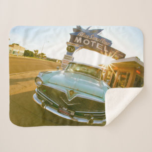 Manta Sherpa Famoso motel Blue Swallow en la Ruta 66