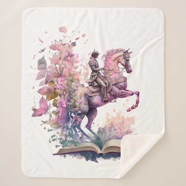 Manta Sherpa Fantasy Book Lover Design (Anverso)