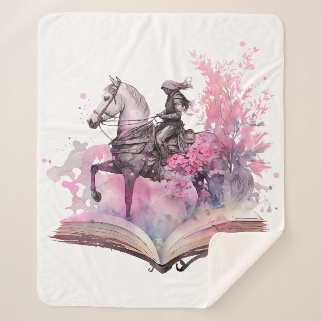Manta Sherpa Fantasy Book Lover Design (Anverso)