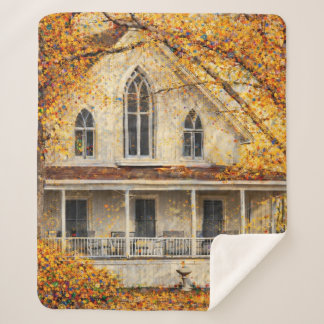 Manta Sherpa Fantasy Gothic-Revival Carpenter House 