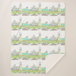 Manta Sherpa Faro de stripe Sherpa Blanket