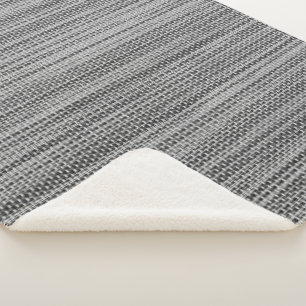 Manta Sherpa Faux Gray Cotton Sherpa Blanket