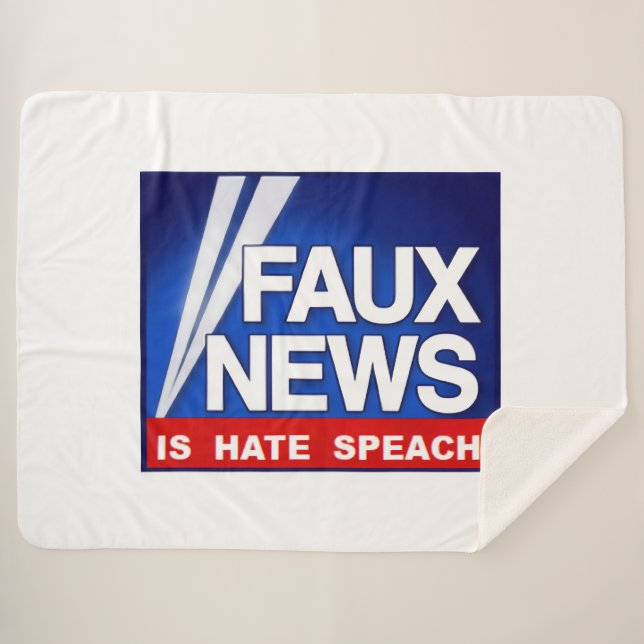 Manta Sherpa Faux News (Anverso (horizontal))