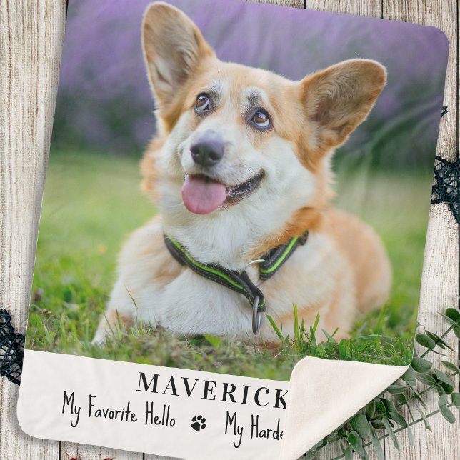 Manta Sherpa Favorito del perro Hola, Mascota de despedida más  (Subido por el creador)