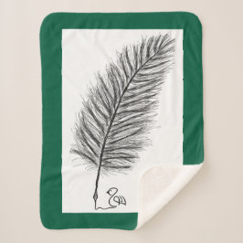 Manta Sherpa Feather Quill la voz de los pensamientos y emocion