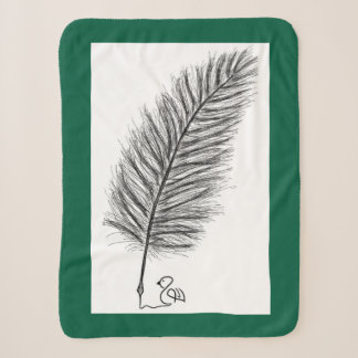 Manta Sherpa Feather Quill la voz de los pensamientos y emocion