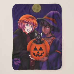 Manta Sherpa Felices disfraces de Halloween