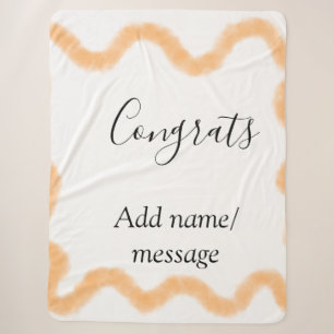 Manta Sherpa Felicidades espiral naranja frontera española boho
