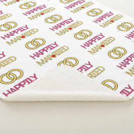 Manta Sherpa Feliz Casado