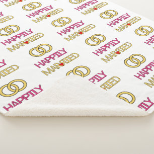 Manta Sherpa Feliz Casado