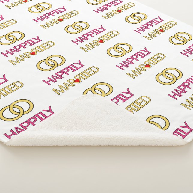 Manta Sherpa Feliz Casado (3/4)