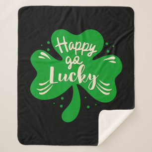 Manta Sherpa Feliz Día de la Afortunada Shamrock St Patricks