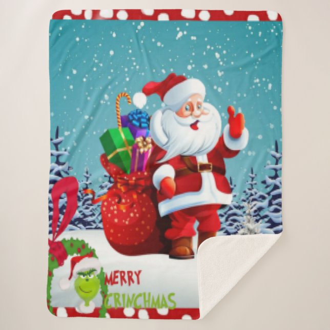 Manta Sherpa Feliz Navidad (Anverso)