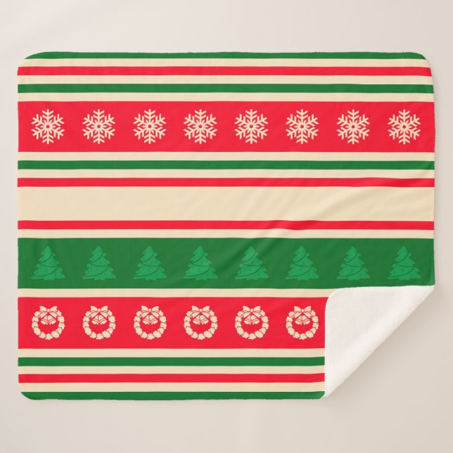 Manta Sherpa Feliz Navidad (Anverso (horizontal))