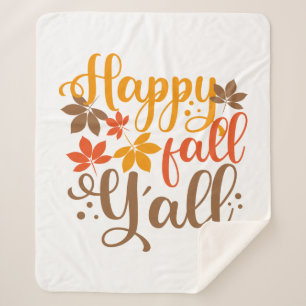 Manta Sherpa Feliz otoño a todos