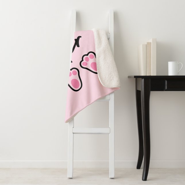 Manta Sherpa Feliz Pascua (Rosa) (In situ)